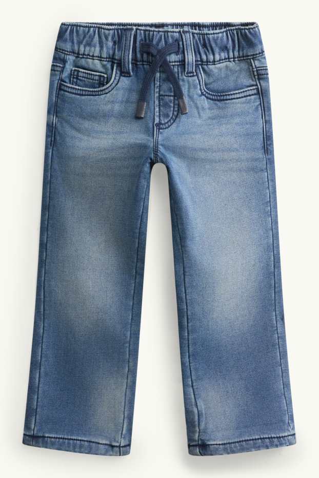 Children Boys - Straight jeans - thermal jeans - blue denim
