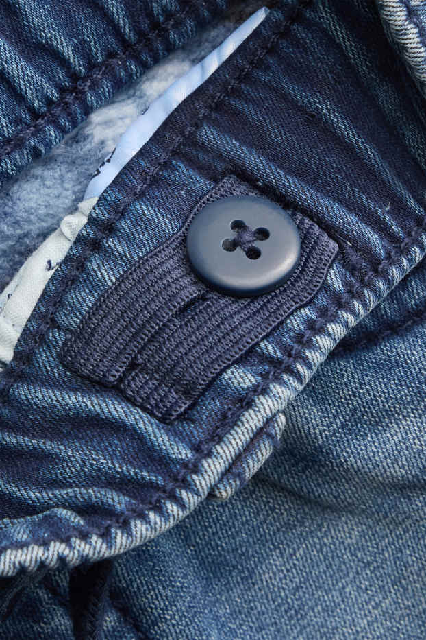 Children Boys - Straight jeans - thermal jeans - blue denim
