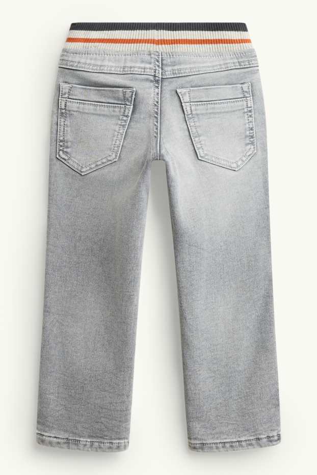 Children Boys - Straight jeans - thermal jeans - LYCRA® - denim-light gray