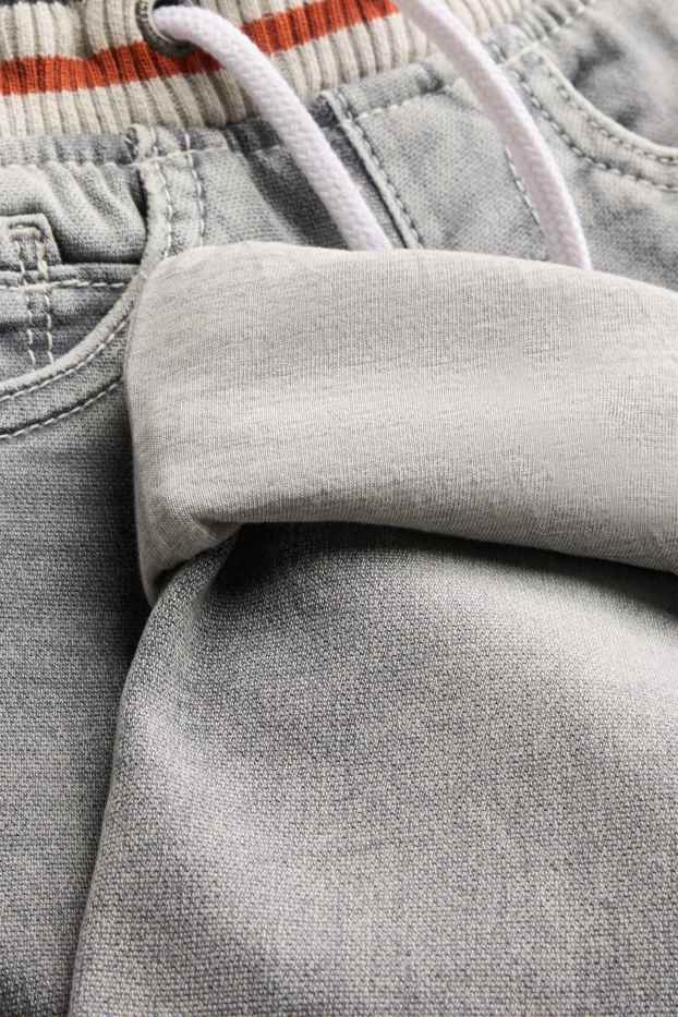 Children Boys - Straight jeans - thermal jeans - LYCRA® - denim-light gray