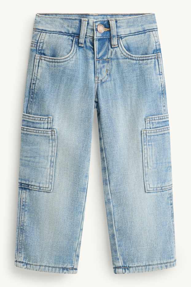 Children Boys - Relaxed jeans - thermal jeans - blue denim