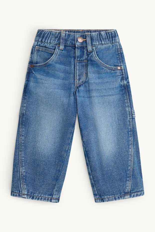 Children Boys - Balloon jeans - thermal jeans - blue denim