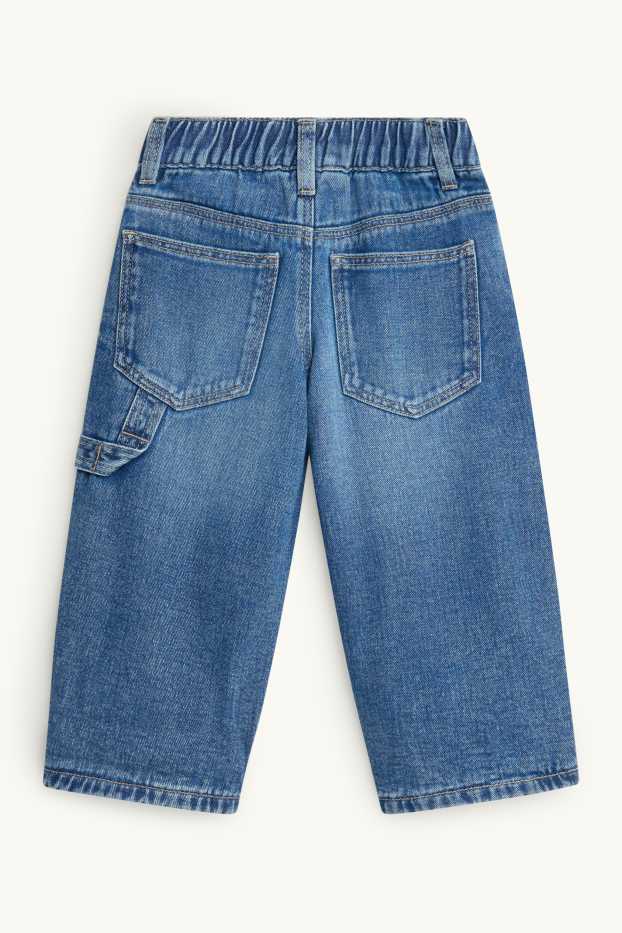 Children Boys - Balloon jeans - thermal jeans - blue denim