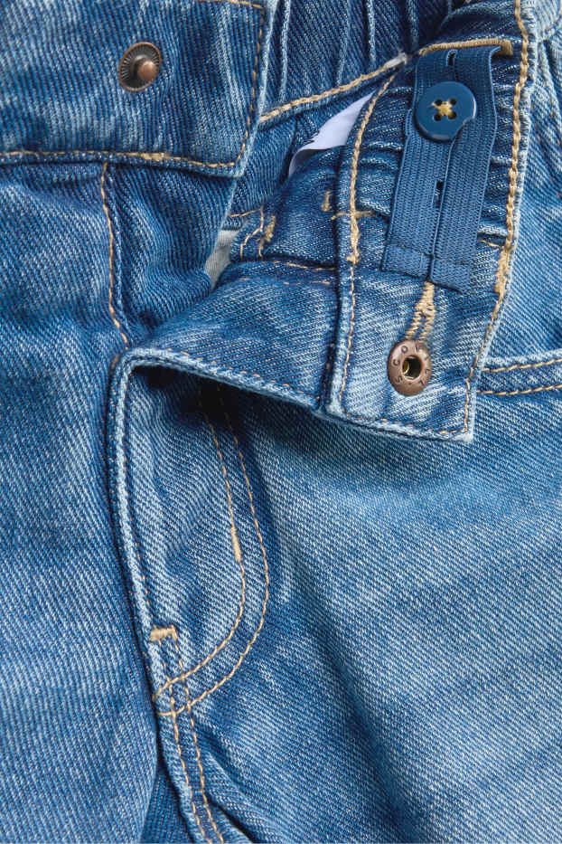 Children Boys - Balloon jeans - thermal jeans - blue denim