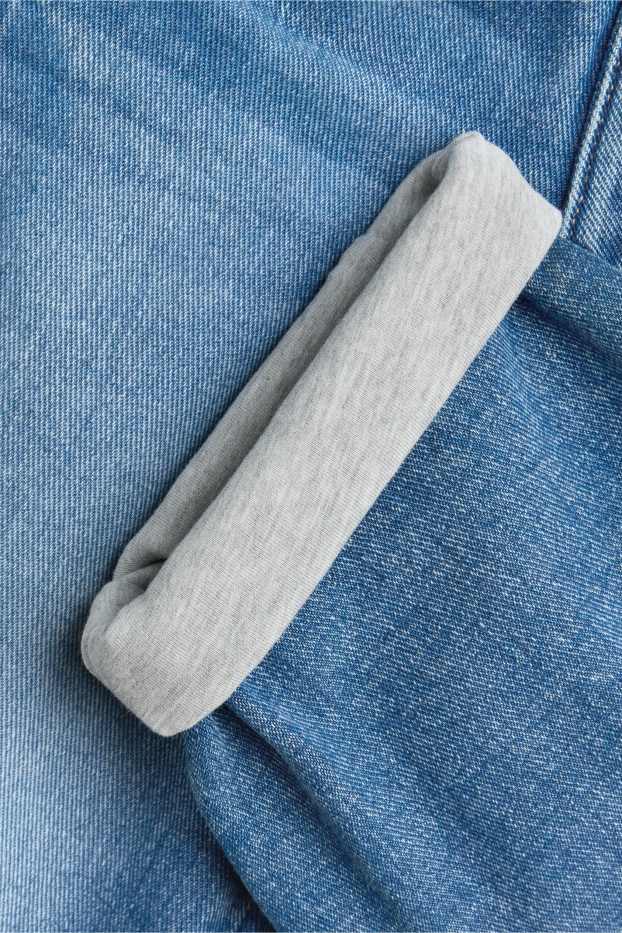 Children Boys - Balloon jeans - thermal jeans - blue denim
