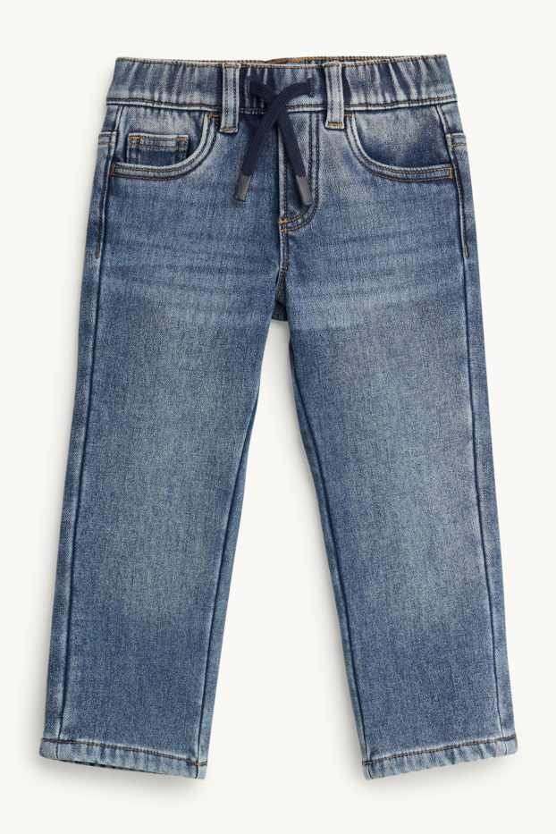Children Boys - Straight jeans - thermal jeans - blue denim