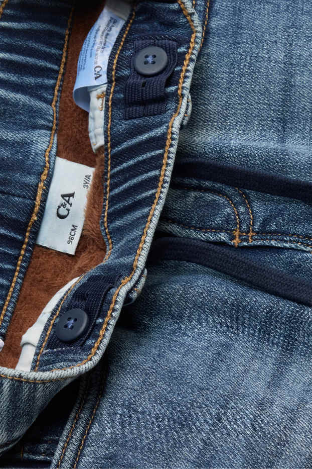Children Boys - Straight jeans - thermal jeans - blue denim