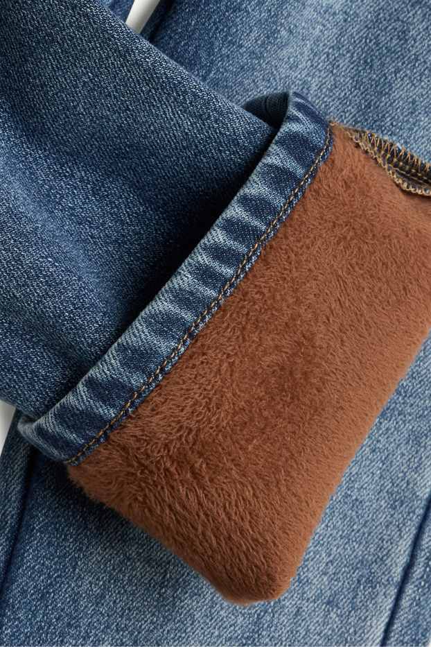 Children Boys - Straight jeans - thermal jeans - blue denim