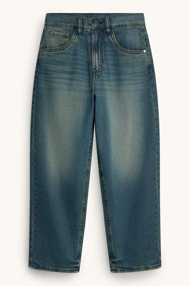 Children Boys - Skater jeans - thermal jeans - blue denim