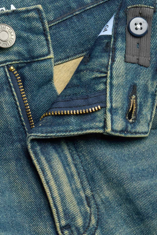 Children Boys - Skater jeans - thermal jeans - blue denim