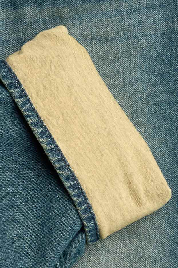 Children Boys - Skater jeans - thermal jeans - blue denim
