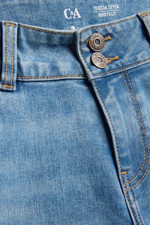 Children Girls - Bootcut jeans - LYCRA ® - blue denim