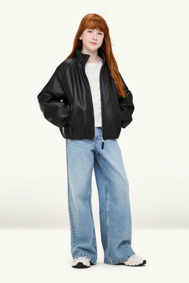 Children Girls - Baggy jeans - blue denim