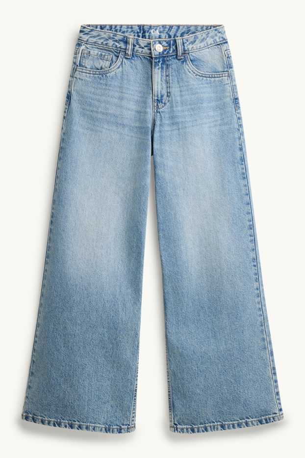 Children Girls - Baggy jeans - blue denim