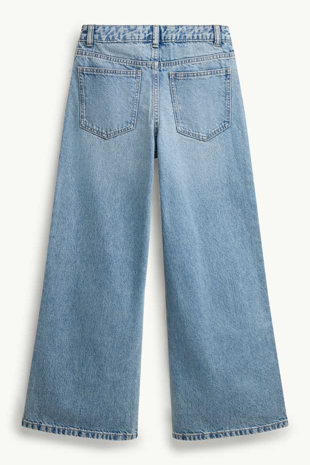 Children Girls - Baggy jeans - blue denim