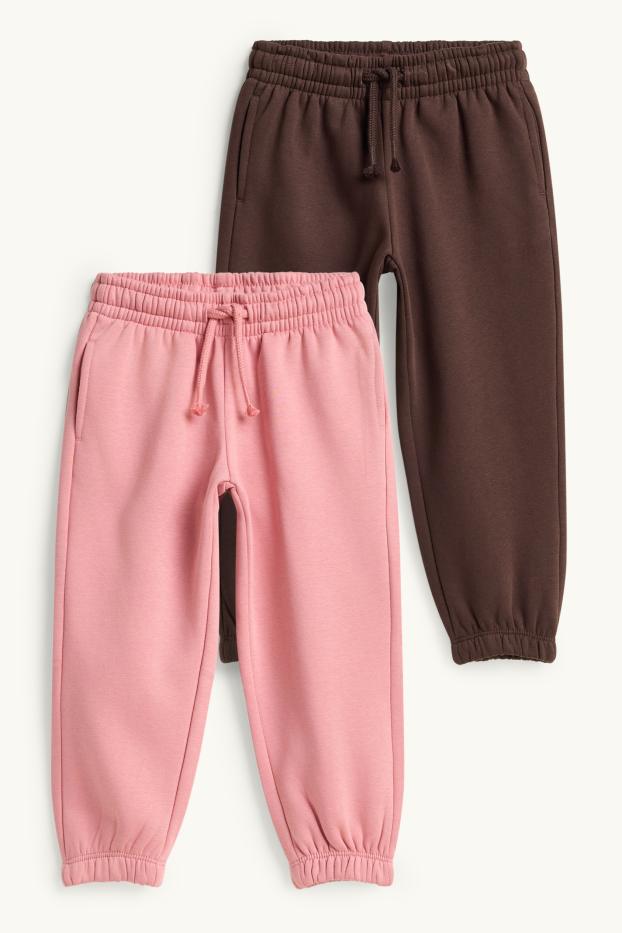 Children Girls - Multipack of 2 - joggers - pale pink