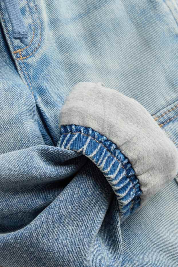 Children Boys - Cargo jeans - thermal jeans - denim-light blue