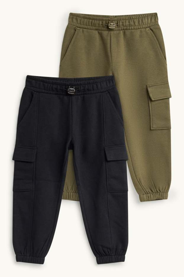 Multipack of 2 - cargo joggers - dark green