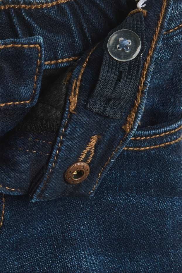 Children Girls - Flared jeans - thermal jeans - denim-dark blue