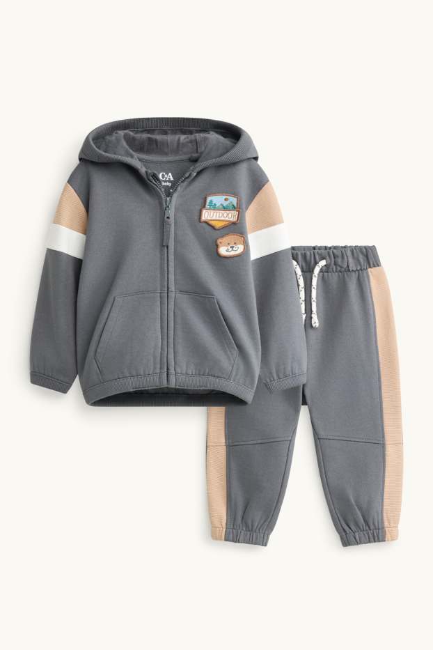Baby Boys - Otter - baby outfit - 2 piece - gray / beige