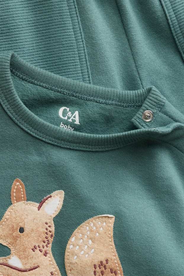 Baby Boys - Squirrel - baby outfit - 2 piece - green / gray