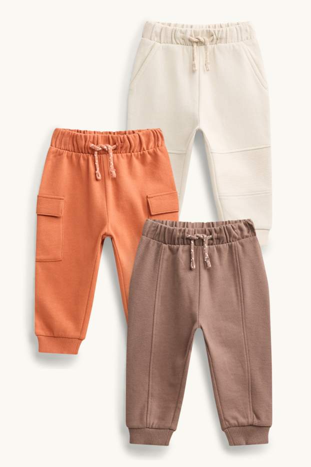 Baby Boys - Multipack of 3 - baby joggers - cremewhite