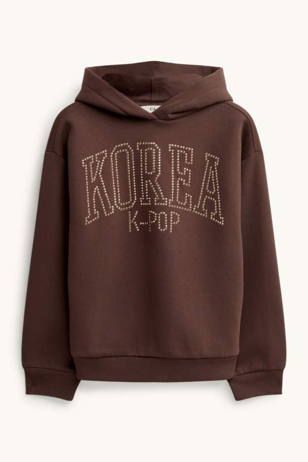Children Girls - K-Pop - hoodie - brown
