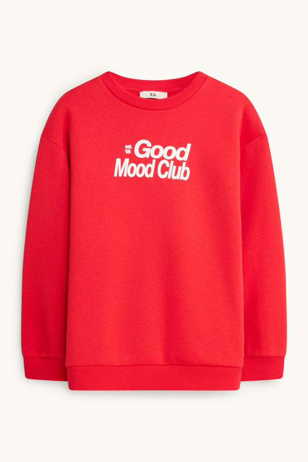 Children Girls - Sausage dog - sweatshirt - red / white