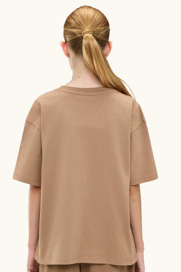 Children Girls - Star - T-shirt - beige