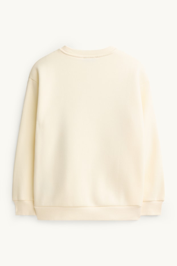Children Girls - Dog - sweatshirt - cremewhite