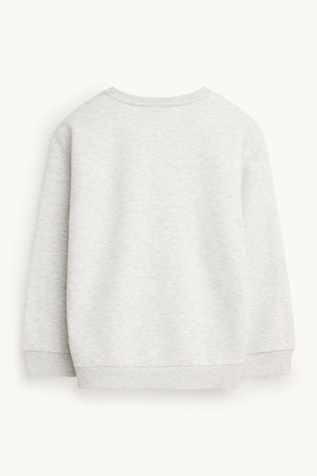 Children Girls - Dog - sweatshirt - light gray-melange