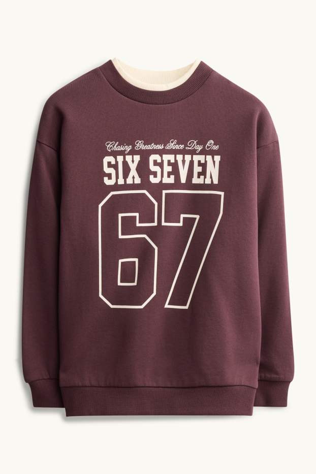 Children Girls - Sweatshirt - bordeaux