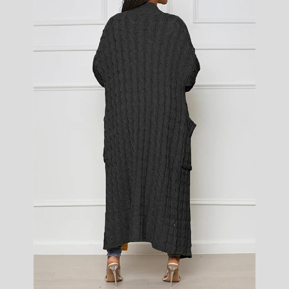 Women's Long Cardigan 2026 Oversized Coat Long Sleeve Open Cardigan Knitted Extra