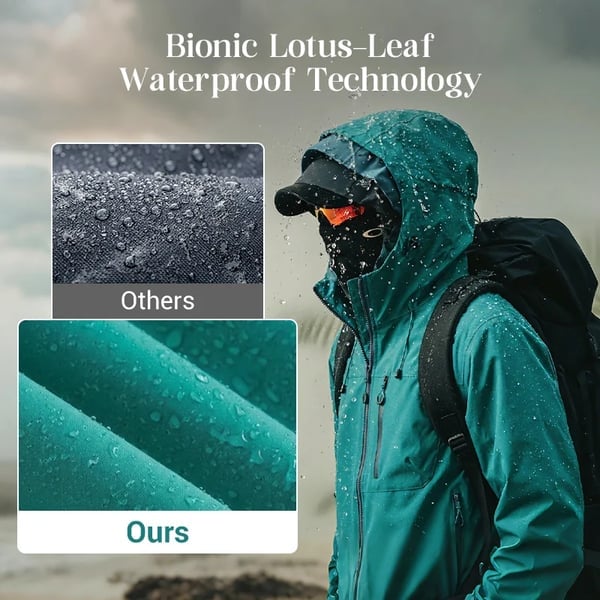 Unisex All-Weather Shield Hoodie – Waterproof couple's hiking and outdoor outerwear.