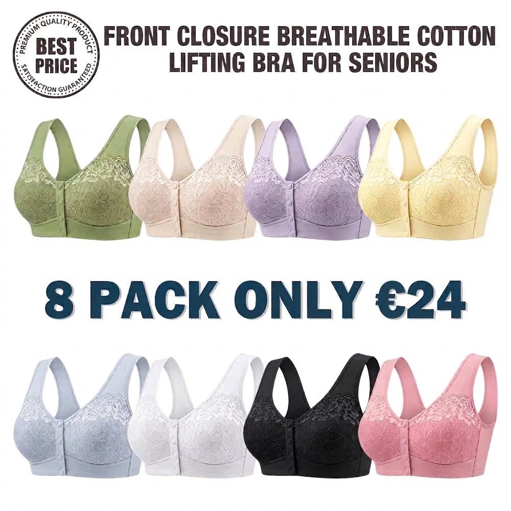 💥Front Closure Breathable Cotton Lifting Bra for Seniors