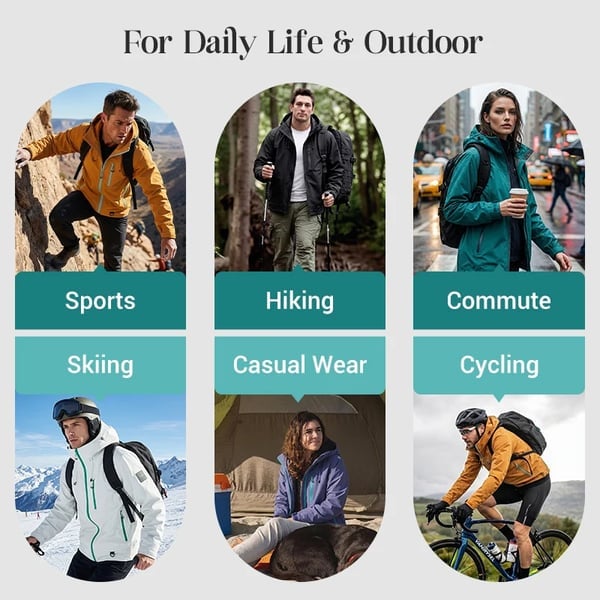 Unisex All-Weather Shield Hoodie – Waterproof couple's hiking and outdoor outerwear.