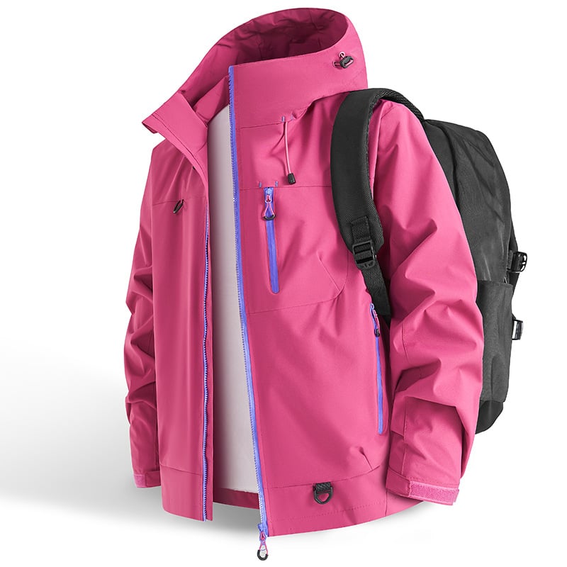 Unisex All-Weather Shield Hoodie – Waterproof couple's hiking and outdoor outerwear.