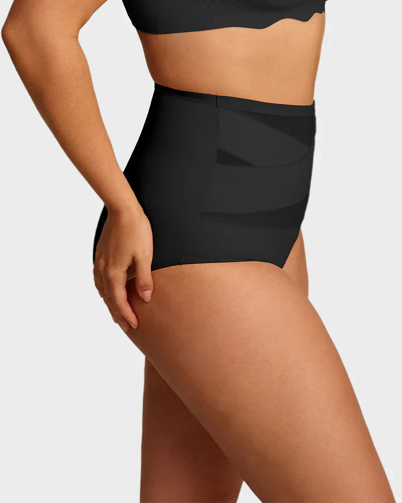 🌸Last Day-Buy 1 Get 4 Packs✨Plus-Size High-Waist Cross Tummy Control Panties