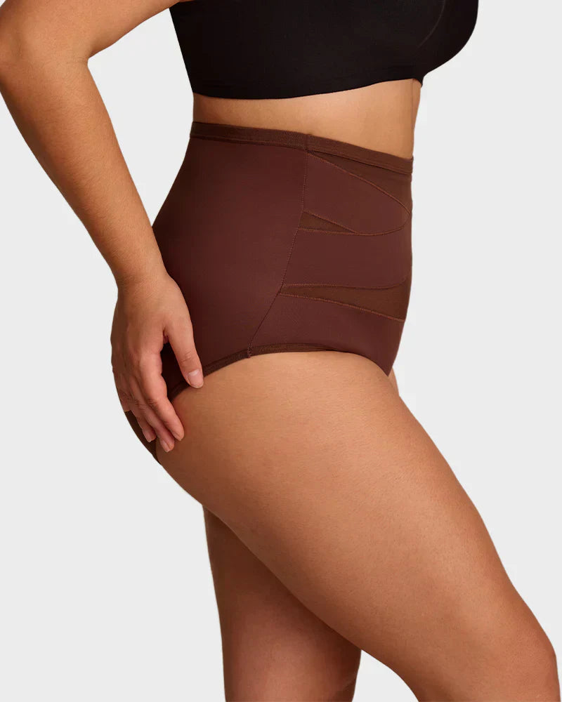 🌸Last Day-Buy 1 Get 4 Packs✨Plus-Size High-Waist Cross Tummy Control Panties