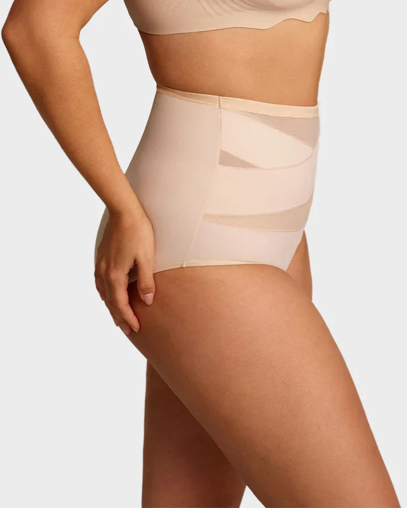 🌸Last Day-Buy 1 Get 4 Packs✨Plus-Size High-Waist Cross Tummy Control Panties
