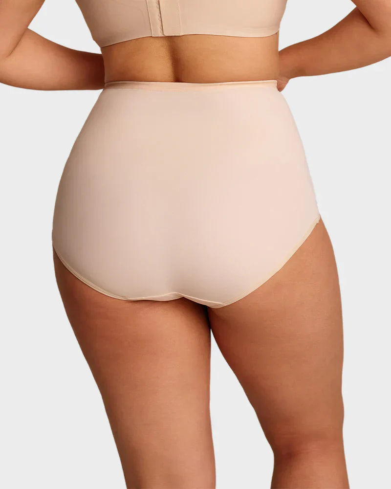 🌸Last Day-Buy 1 Get 4 Packs✨Plus-Size High-Waist Cross Tummy Control Panties
