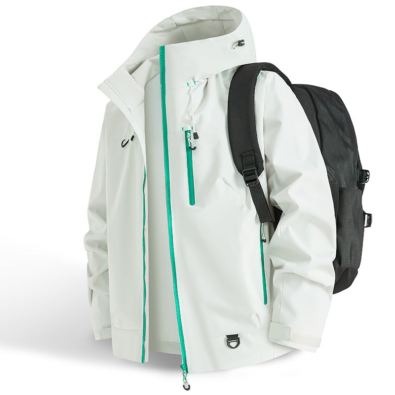 Unisex All-Weather Shield Hoodie – Waterproof couple's hiking and outdoor outerwear.