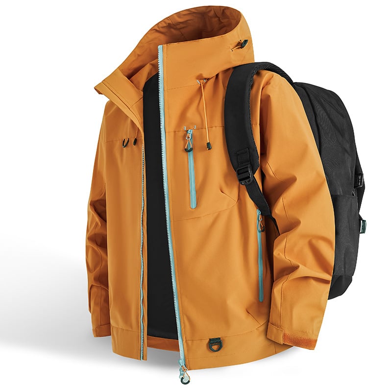 Unisex All-Weather Shield Hoodie – Waterproof couple's hiking and outdoor outerwear.