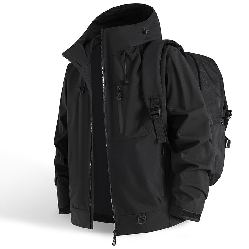 Unisex All-Weather Shield Hoodie – Waterproof couple's hiking and outdoor outerwear.