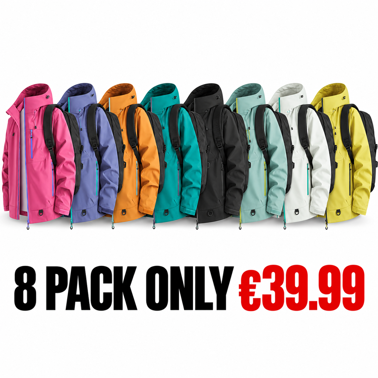 Unisex All-Weather Shield Hoodie – Waterproof couple's hiking and outdoor outerwear.