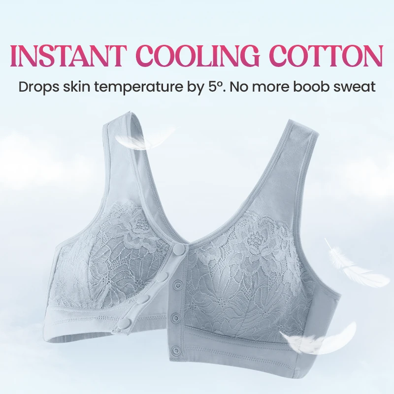💥Front Closure Breathable Cotton Lifting Bra for Seniors