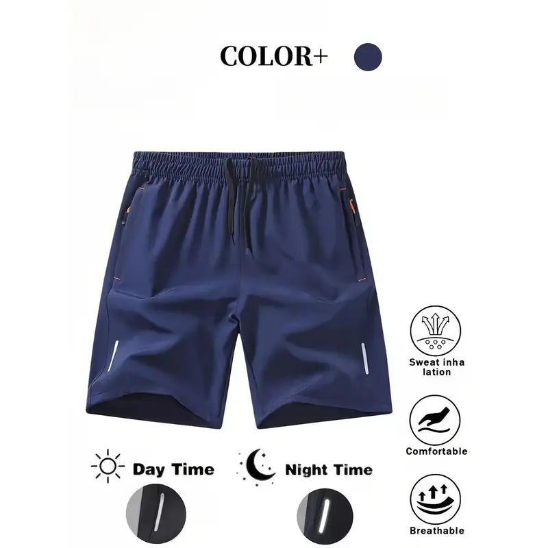 Men's Dry-Fit Gym Shorts with Zipper Pockets ⭐⭐⭐⭐⭐