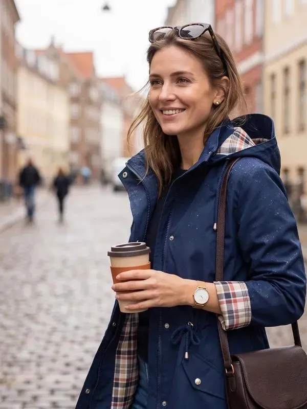 ❤️‍🔥New Arrival-49% OFF🥰Women's Solid Color Casual Jacket-Waterproof and Windproof Coats, Hooded Windbreakers✨Drawstring Waist, Zip & Button Closure, Casual Outerwear Coat for Spring & Fall🍃