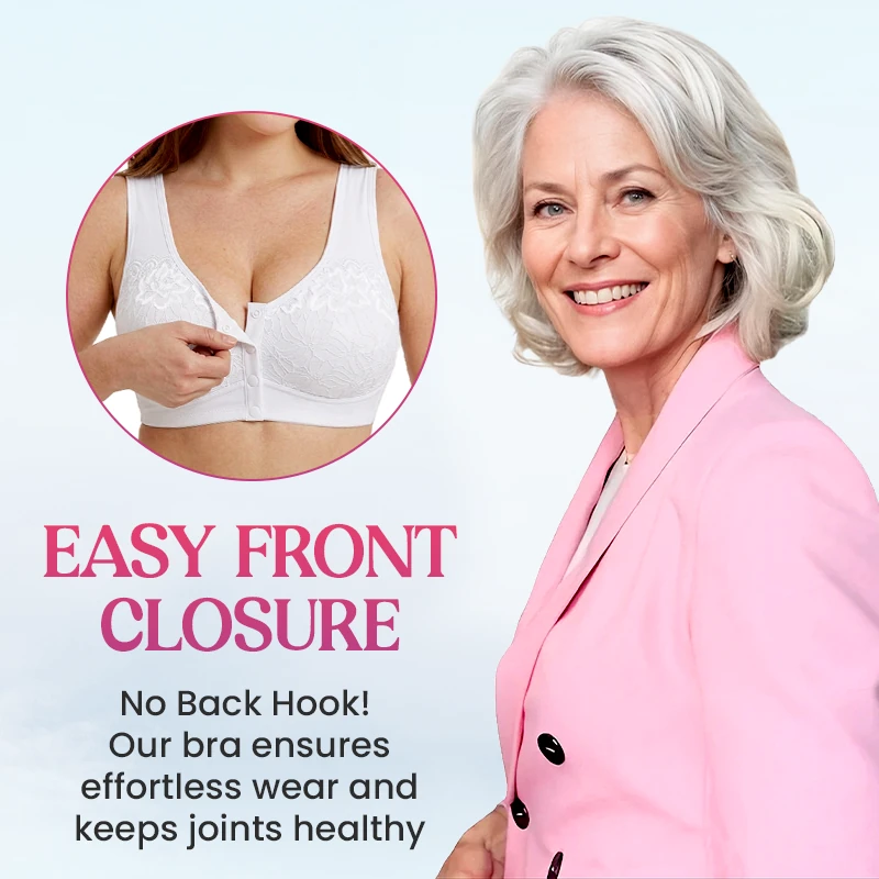 💥Front Closure Breathable Cotton Lifting Bra for Seniors