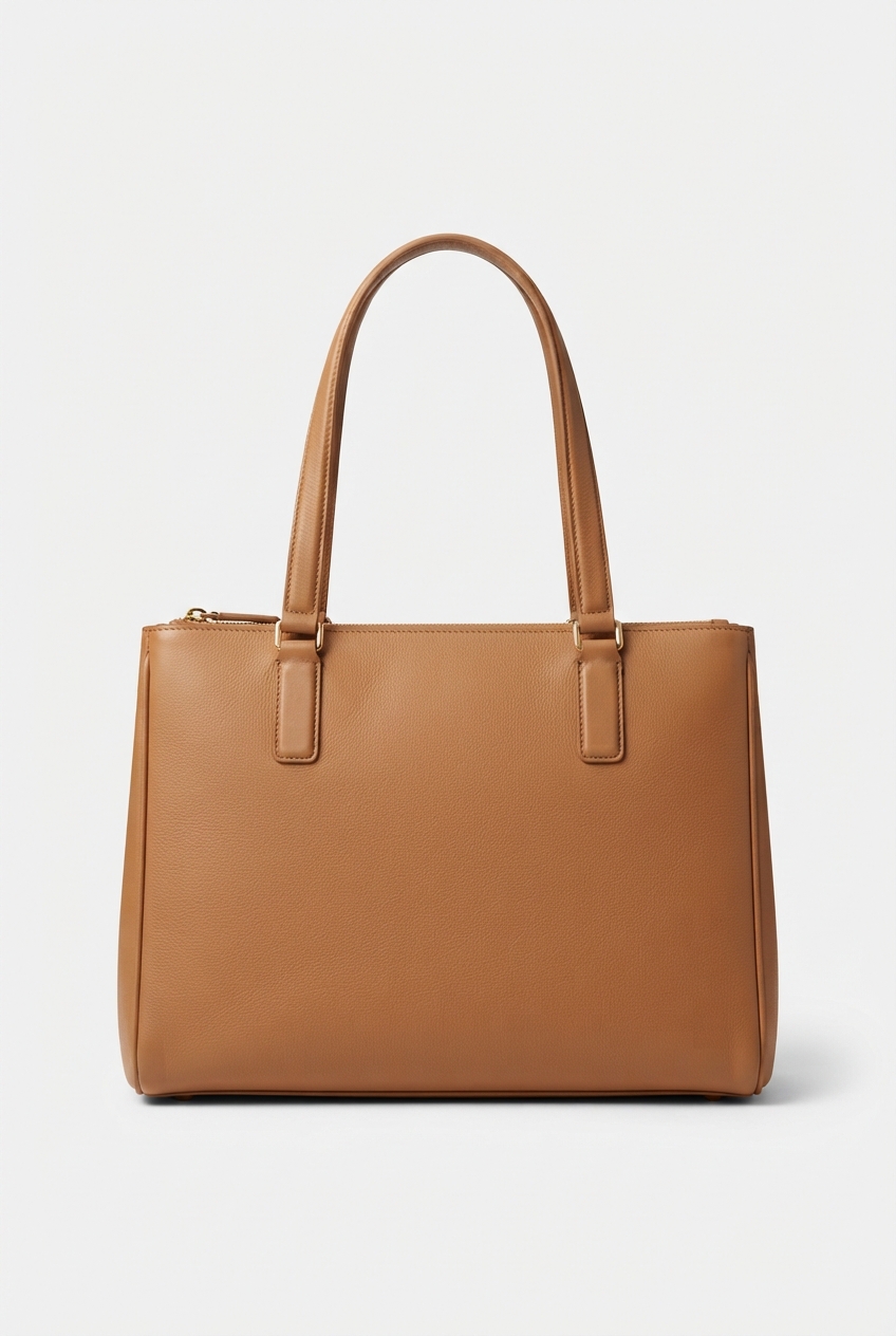 Tan everyday faux leather shoulder bag